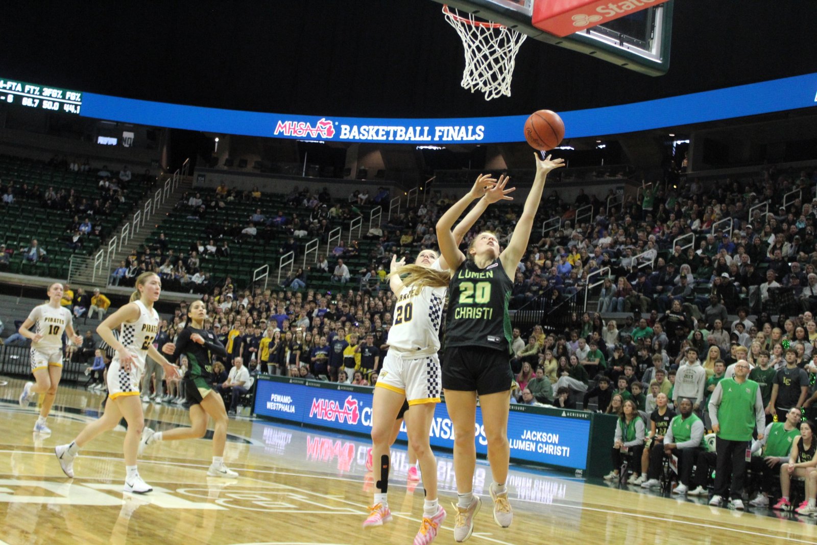By the time senior Ruby Boyce made this lay-up with six minutes to play, Jackson Lumen Christi was in the midst of a decisive 18-2 fourth-quarter run.