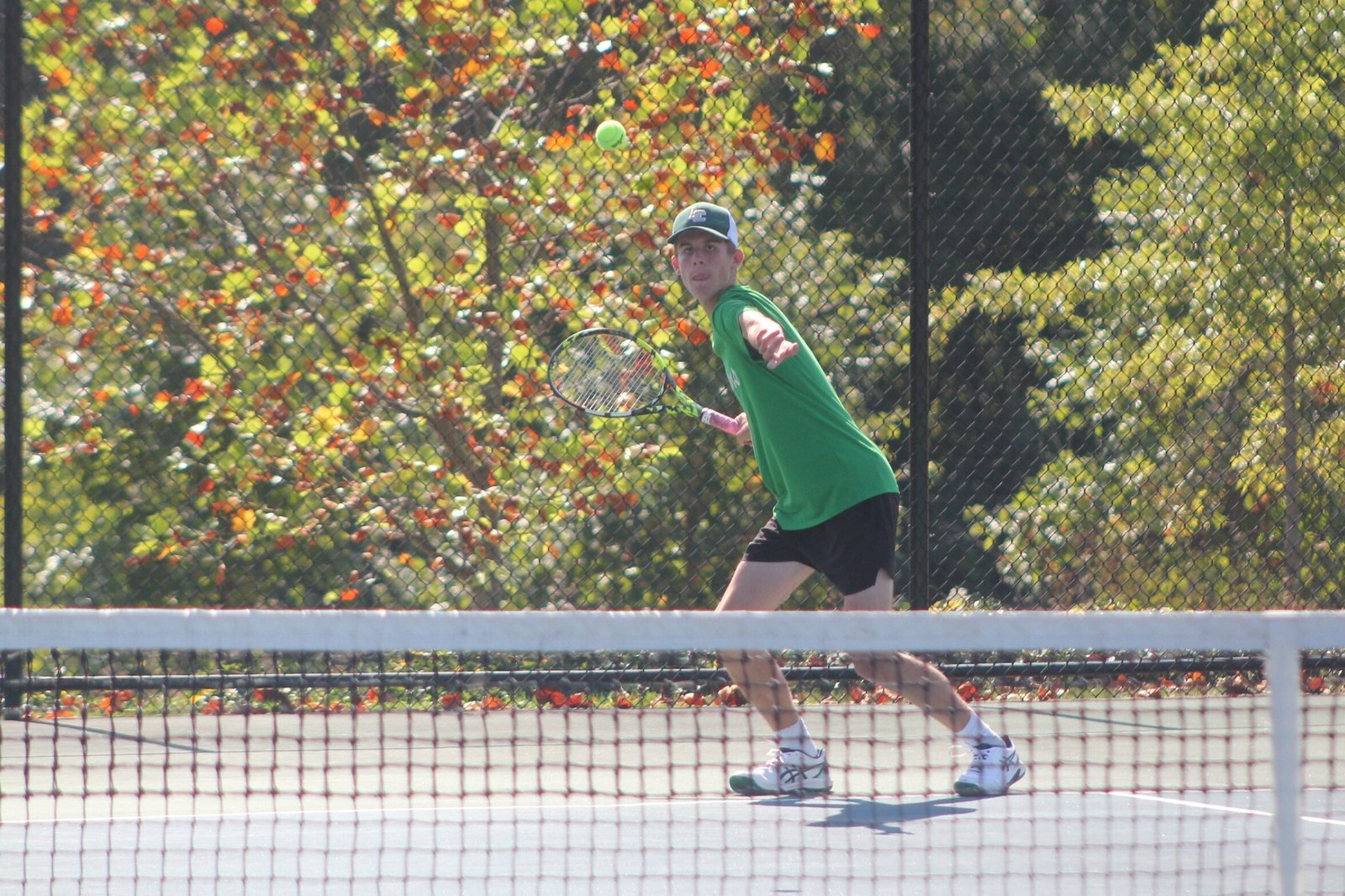 At number-three singles, senior Jason Gonerka was one of six flight champions for Jackson Lumen Christi in the Cardinal Division championship. The Titans won their first CHSL title since joining the league three seasons ago.